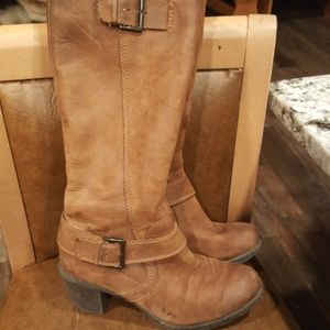 B.O.C. Brown boots with chunky heel